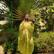 Features a unique cocoon silhouette and drapes beautifully. Designed for elegance and movement, Available in purple and lavender