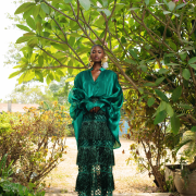 Billowy top & Bamboo Skirt