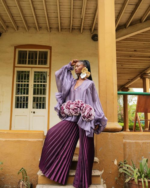 The Rosewood Top & Logo Pleated Pants