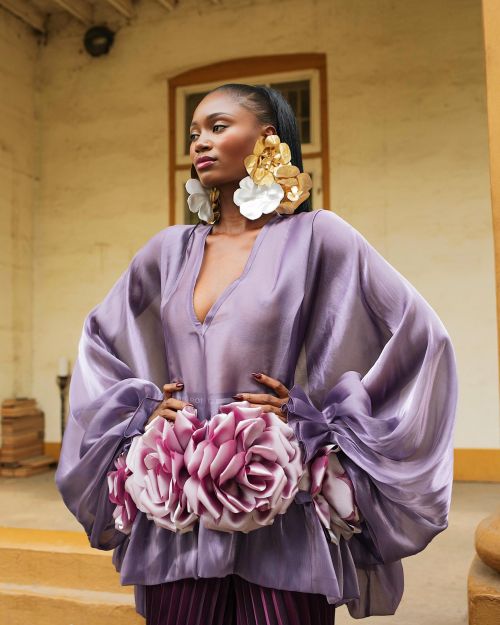 The Rosewood Top & Logo Pleated Pants