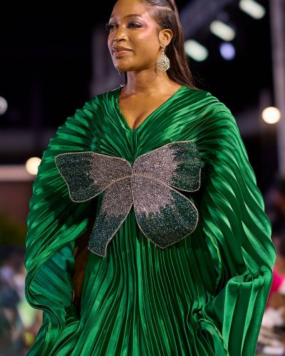 THE MORAY EEL PLEATED DRESS