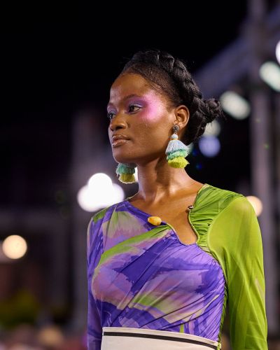 THE CORAL REEF SKIRT & THE YR MESH TOP WITH RING