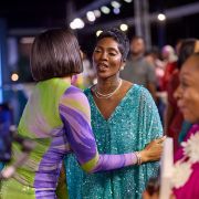 THE SEQUIN PANT AND YR MESH TOP WITH BUCKLE