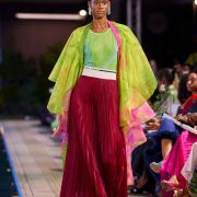 THE YR LOGO TUNIC AND THE YR MESH TOP AND LOGO PANTS