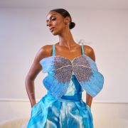 The Blue Campton Butterfly Top